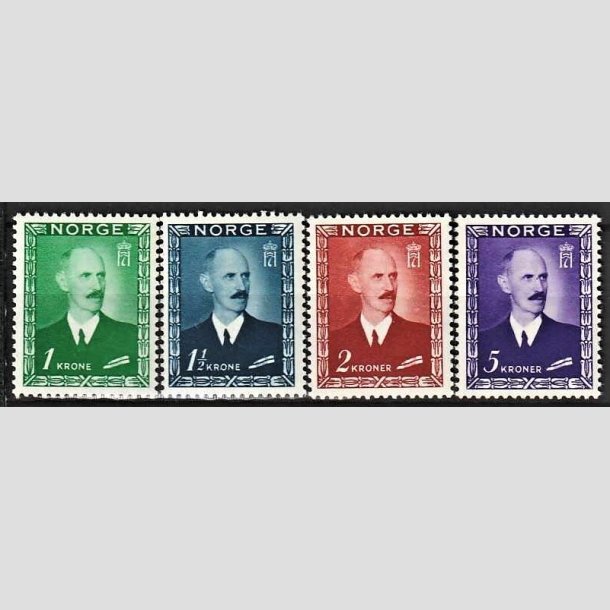 FRIMRKER NORGE | 1946 - AFA 329-32 - Kong Haakon VII - 1-5 kr. i komplet st - Postfrisk