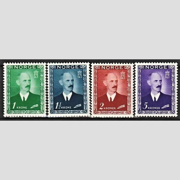 FRIMRKER NORGE | 1946 - AFA 329-32 - Kong Haakon VII - 1-5 kr. i komplet st - Postfrisk