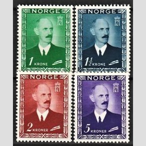 FRIMRKER NORGE | 1946 - AFA 329-32 - Kong Haakon VII - 1-5 kr. i komplet st - Postfrisk