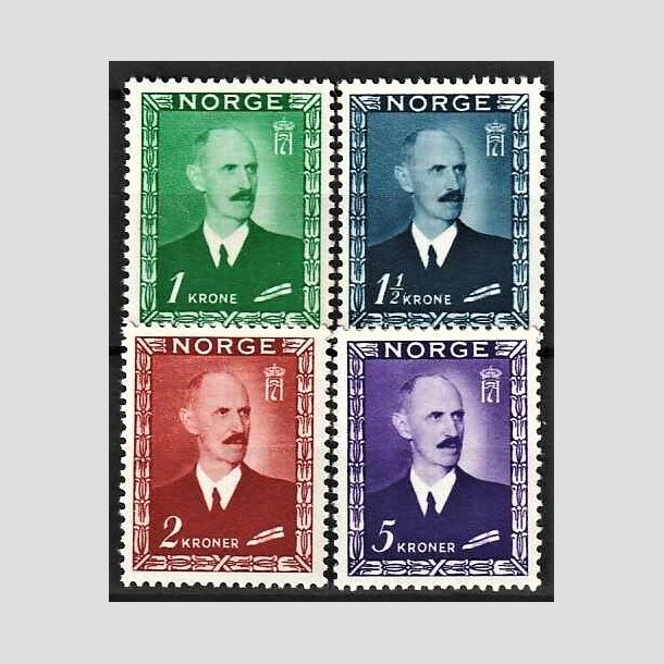 FRIMRKER NORGE | 1946 - AFA 329-32 - Kong Haakon VII - 1-5 kr. i komplet st - Postfrisk