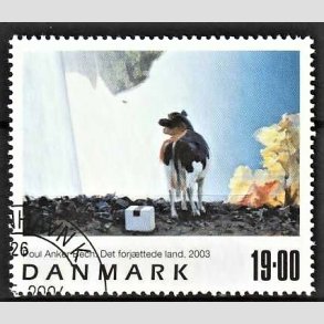 FRIMRKER DANMARK | 2003 - AFA 1362 - Frimrkekunst 6. - 19,00 Kr. Poul Anker Bech - Pnt Stemplet