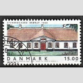 FRIMRKER DANMARK | 2003 - AFA 1360 - Danske Boliger II. - 15,00 Kr. Stenbrogrd - Pnt Stemplet