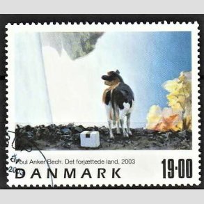 FRIMRKER DANMARK | 2003 - AFA 1362 - Frimrkekunst 6. - 19,00 Kr. Poul Anker Bech - Pnt Stemplet