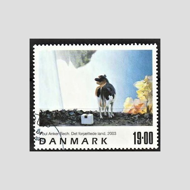 FRIMRKER DANMARK | 2003 - AFA 1362 - Frimrkekunst 6. - 19,00 Kr. Poul Anker Bech - Pnt Stemplet
