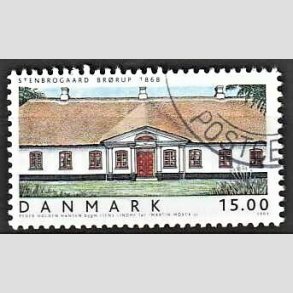 FRIMRKER DANMARK | 2003 - AFA 1360 - Danske Boliger II. - 15,00 Kr. Stenbrogrd - Pnt Stemplet