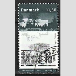 FRIMRKER DANMARK | 2003 - AFA 1366 - Kongernes Jelling - 11,50 Kr. Jelling Kirke - Pnt Stemplet