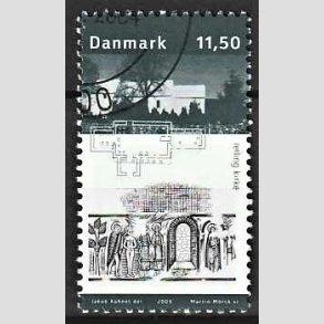FRIMRKER DANMARK | 2003 - AFA 1366 - Kongernes Jelling - 11,50 Kr. Jelling Kirke - Pnt Stemplet