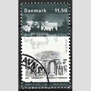 FRIMRKER DANMARK | 2003 - AFA 1366 - Kongernes Jelling - 11,50 Kr. Jelling Kirke - Pnt Stemplet
