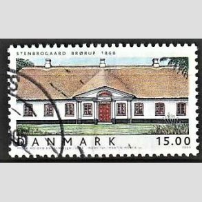 FRIMRKER DANMARK | 2003 - AFA 1360 - Danske Boliger II. - 15,00 Kr. Stenbrogrd - Pnt Stemplet