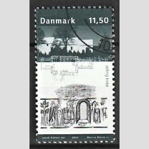 FRIMRKER DANMARK | 2003 - AFA 1366 - Kongernes Jelling - 11,50 Kr. Jelling Kirke - Pnt Stemplet