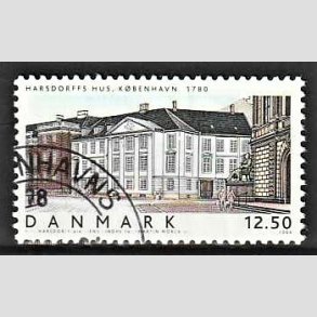 FRIMRKER DANMARK | 2004 - AFA 1381 - Danske boliger III. - 12,50 Kr. flerfarvet - Pnt Stemplet