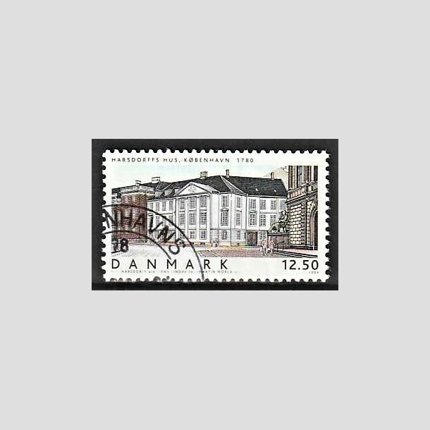 FRIMRKER DANMARK | 2004 - AFA 1381 - Danske boliger III. - 12,50 Kr. flerfarvet - Pnt Stemplet