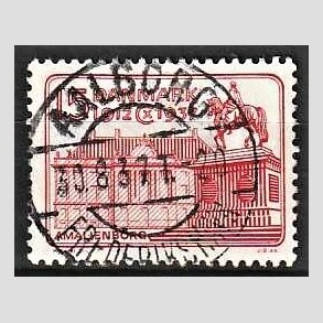 FRIM�RKER DANMARK | 1937 - AFA 241 - Chr. X 25 �re jubil�um 15 �re r�d - Lux Stemplet Aalborg