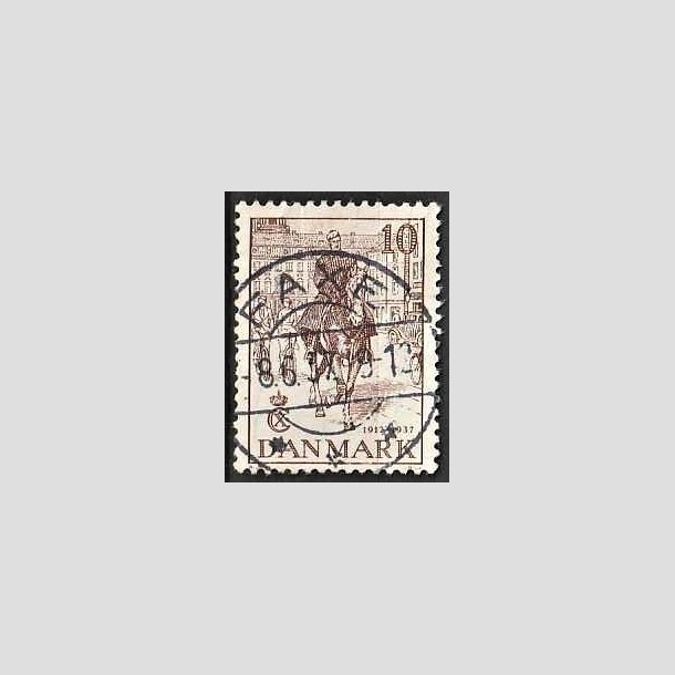 FRIMRKER DANMARK | 1937 - AFA 240 - Chr. X 25 re jubilum 10 re brun - Lux Stemplet Faxe