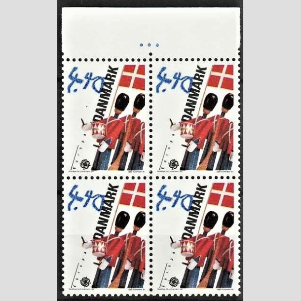 FRIMRKER DANMARK | 1989 - AFA 939 - Legetj/Spil for brn - 4,40 Kr. flerfarvet i 4-blok - Postfrisk