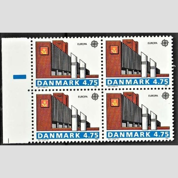 FRIMRKER DANMARK | 1990 - AFA 965 - Europamrker - 4,75 Kr. flerfarvet i 4-blok - Postfrisk