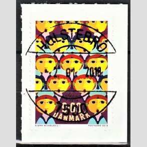 FRIM�RKER DANMARK | 2018 - AFA 1926 - Bj�rn Wiinblad - 9,00 kr. flerfarvet - Pragt Stemplet Holstebro