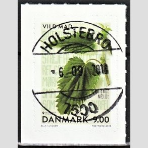 FRIM�RKER DANMARK | 2018 - AFA 1941 - Vild mad. - 9,00 kr. flerfarvet - Pragt Stemplet Holstebro