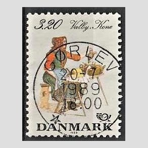 FRIM�RKER DANMARK | 1989 - AFA 936 - Folkedragter - 3,20 Kr. flerfarvet - Pragt Stemplet G�rlev