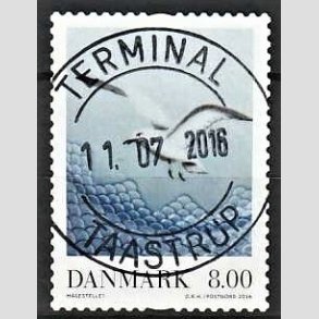 FRIM�RKER DANMARK | 2016 - AFA 1870 - Dansk porcel�n - 8,00 Kr. M�gestellet - Pragt Stemplet 