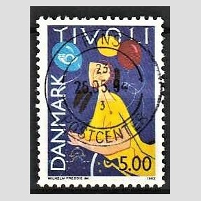 FRIM�RKER DANMARK | 1993 - AFA 1044 - Turisme - 5,00 Kr. flerfarvet - Pragt Stemplet