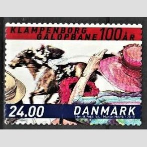 FRIMRKER DANMARK | 2010 - AFA 1627E - Klampenborg Galopbane 100 r. - 24,00 Kr. flerfarvet - Pnt Stemplet