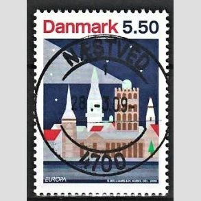 FRIM�RKER DANMARK | 2009 - AFA 1576 - Astronomi - 5,50 Kr. flerfarvet - Lux Stemplet N�stved