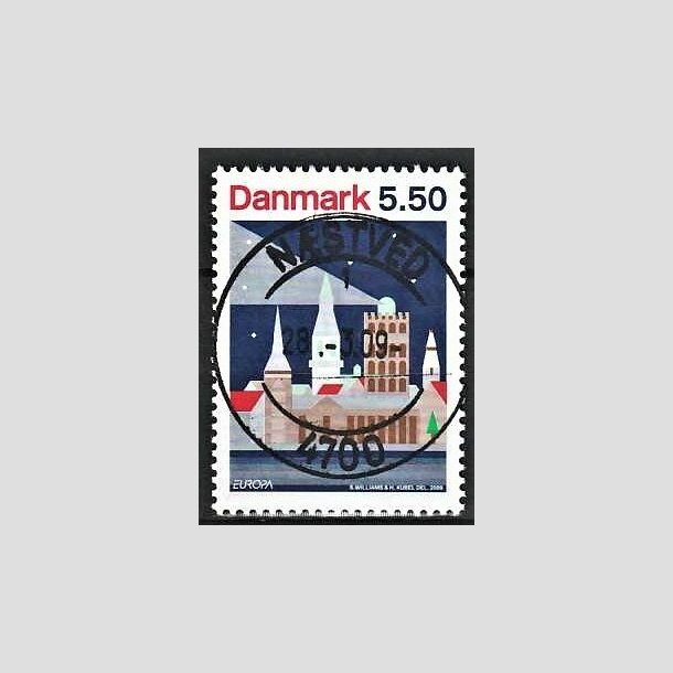 FRIMRKER DANMARK | 2009 - AFA 1576 - Astronomi - 5,50 Kr. flerfarvet - Lux Stemplet Nstved