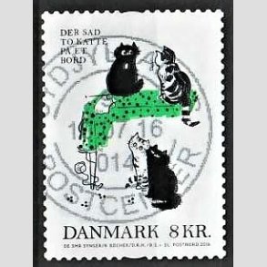 FRIMRKER DANMARK | 2016 - AFA 1863 - Brnesange - 8,00 Kr. flerfarvet p klip - Pnt Stemplet