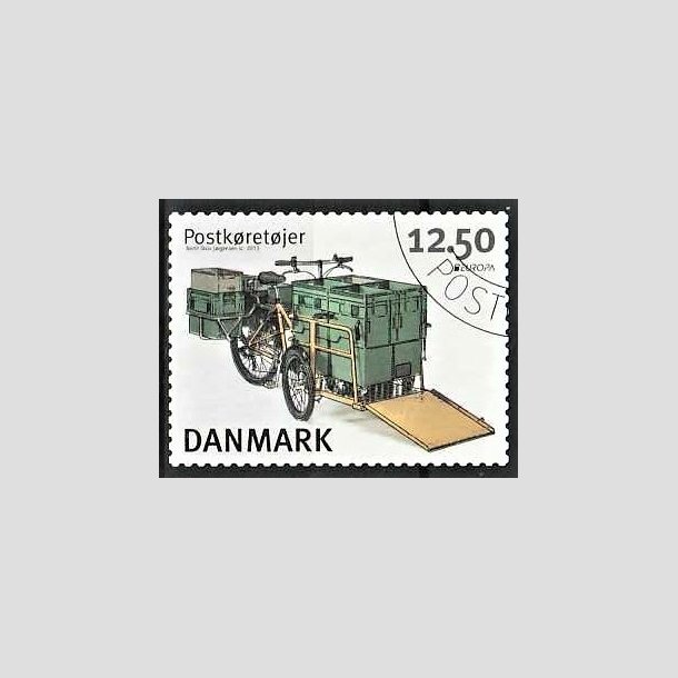 FRIMRKER DANMARK | 2013 - AFA 1741 - Postkretjer - 12,50 Kr. flerfarvet - Pnt Stemplet