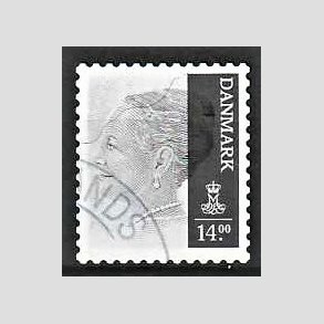 FRIMRKER DANMARK | 2012 - AFA 1688 - Dronning Margrethe II - 14,00 Kr. gr - Pnt Stemplet