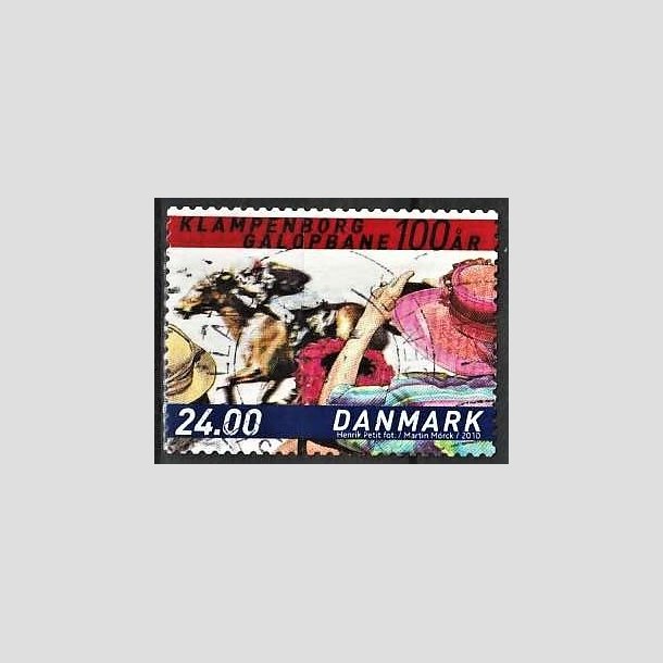 FRIMRKER DANMARK | 2010 - AFA 1627E - Klampenborg Galopbane 100 r. - 24,00 Kr. flerfarvet - Pnt Stemplet