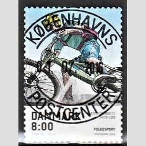 FRIM�RKER DANMARK | 2016 - AFA 1856 - Folkesport - 8,00 Kr. flerfarvet - Pragt Stemplet