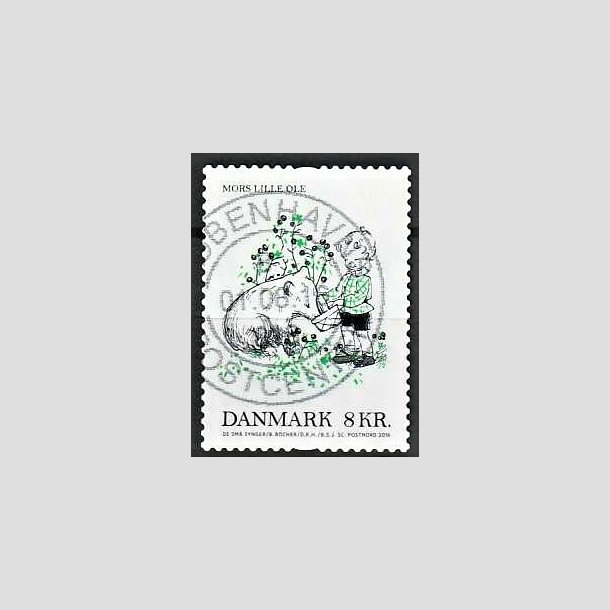 FRIMRKER DANMARK | 2016 - AFA 1865 - Brnesange - 8,00 Kr. flerfarvet - Pnt Stemplet