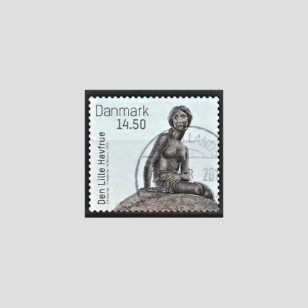 FRIMRKER DANMARK | 2013 - AFA 1743 - Den lille Havfrue 100 r. - 14,50 Kr. flerfarvet - Pnt Stemplet