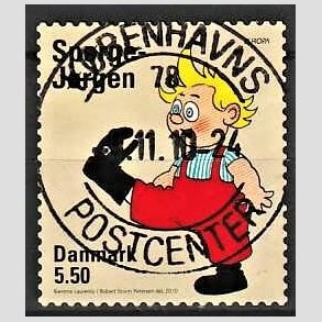 FRIMRKER DANMARK | 2010 - AFA 1628E - Brnebger - 5,50 Kr. Sprge-Jrgen - Pragt Stemplet
