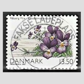 FRIM�RKER DANMARK | 2007 - AFA 1515 - Danmarks natur I - 13,50 Kr. flerfarvet - Pragt Stemplet Fakse Ladeplads