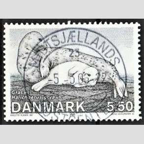 FRIM�RKER DANMARK | 2005 - AFA 1452 - S�ler i Danmark - 5,50 Kr. gr�s�l - Pragt Stemplet Midtsj�lland