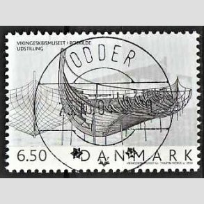 FRIM�RKER DANMARK | 2004 - AFA 1402 - Vikingeskibsmuseet - 6,50 Kr. Udstilling - Pragt Stemplet Odder (pragtm�rke)