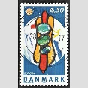 FRIM�RKER DANMARK | 2005 - AFA 1437 - Europam�rker - 6,50 Kr. Hotdog - Pragt Stemplet
