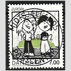 FRIM�RKER DANMARK | 2006 - AFA 1483 - Europam�rker b�rn/unge - 7,00 Kr. flerfarvet - Pragt Stemplet Midtsj�lland