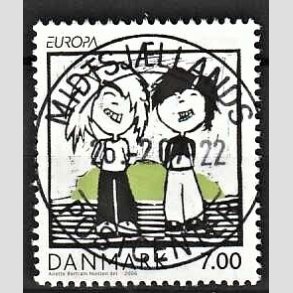 FRIM�RKER DANMARK | 2006 - AFA 1483 - Europam�rker b�rn/unge - 7,00 Kr. flerfarvet - Pragt Stemplet Midtsj�lland