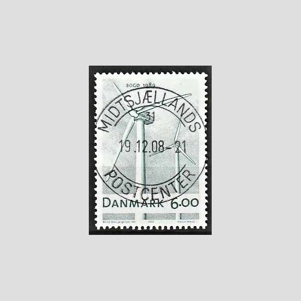 FRIMRKER DANMARK | 2007 - AFA 1494 - Danske vindmller - 6,00 Kr. flerfarvet - Pragt Stemplet