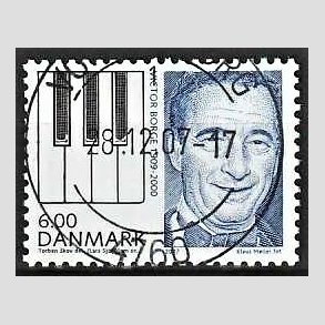 FRIM�RKER DANMARK | 2007 - AFA 1519 - Store danskere I - 6,00 Kr. flerfarvet - Lux Stemplet Vordingborg