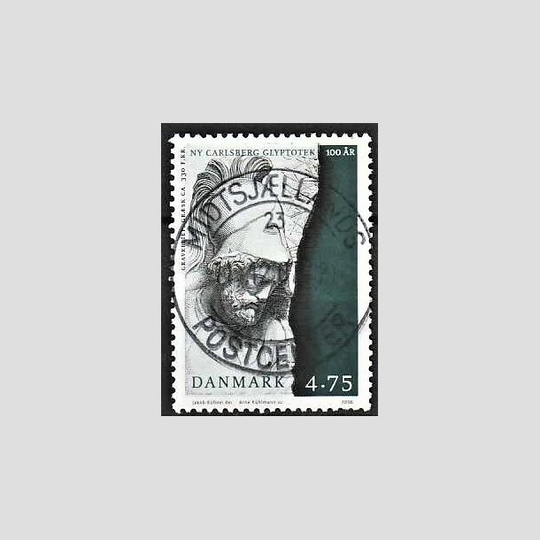 FRIMRKER DANMARK | 2006 - AFA 1474 - Glypoteket 100 r. - 4,75 Kr. Gravrelief - Pragt Stemplet