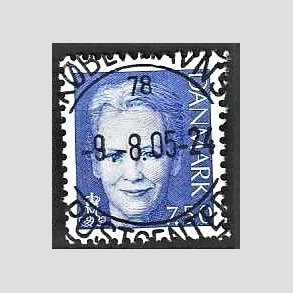 FRIMRKER DANMARK | 2005 - AFA 1413 - Dronning Margrethe II - 7,50 bl - Pragt Stemplet
