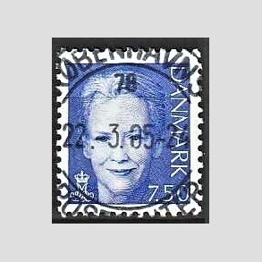 FRIMRKER DANMARK | 2005 - AFA 1413 - Dronning Margrethe II - 7,50 bl - Pragt Stemplet