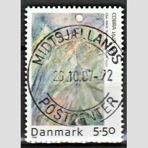 FRIM�RKER DANMARK | 2006 - AFA 1485 - Cobra-malere 9. - 5,50 Kr. Else Alfelt - Pragt Stemplet
