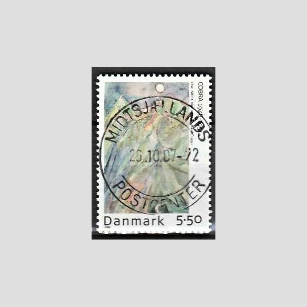 FRIMRKER DANMARK | 2006 - AFA 1485 - Cobra-malere 9. - 5,50 Kr. Else Alfelt - Pragt Stemplet