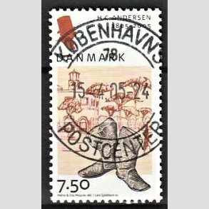 FRIM�RKER DANMARK | 2005 - AFA 1425 - H.C. Andersen - 7,50 Kr. Rejsest�vler - Pragt Stemplet 